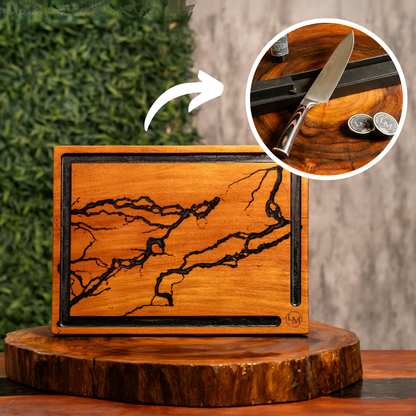 KIT churrasqueiro - Tábua e faca - Thunder