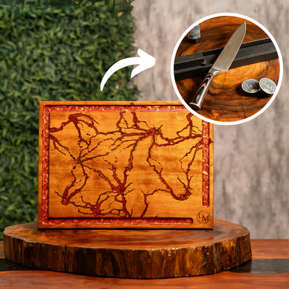 KIT churrasqueiro - Tábua e faca - Thunder