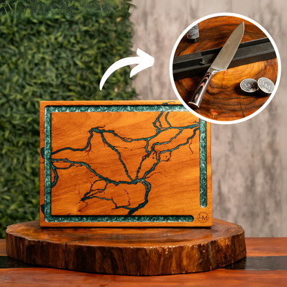 KIT churrasqueiro - Tábua e faca - Thunder