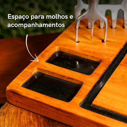 Estação de churrasco - Garra de Urso e Tridente