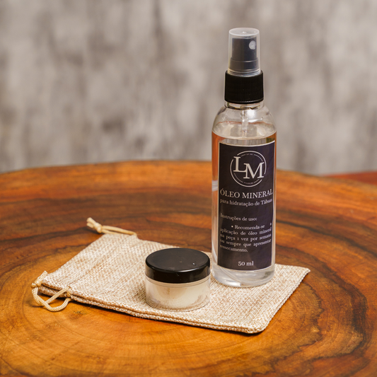 KIT Manutenção para TÁBUAS DE CORTE - Óleo Mineral e Cera de abelha