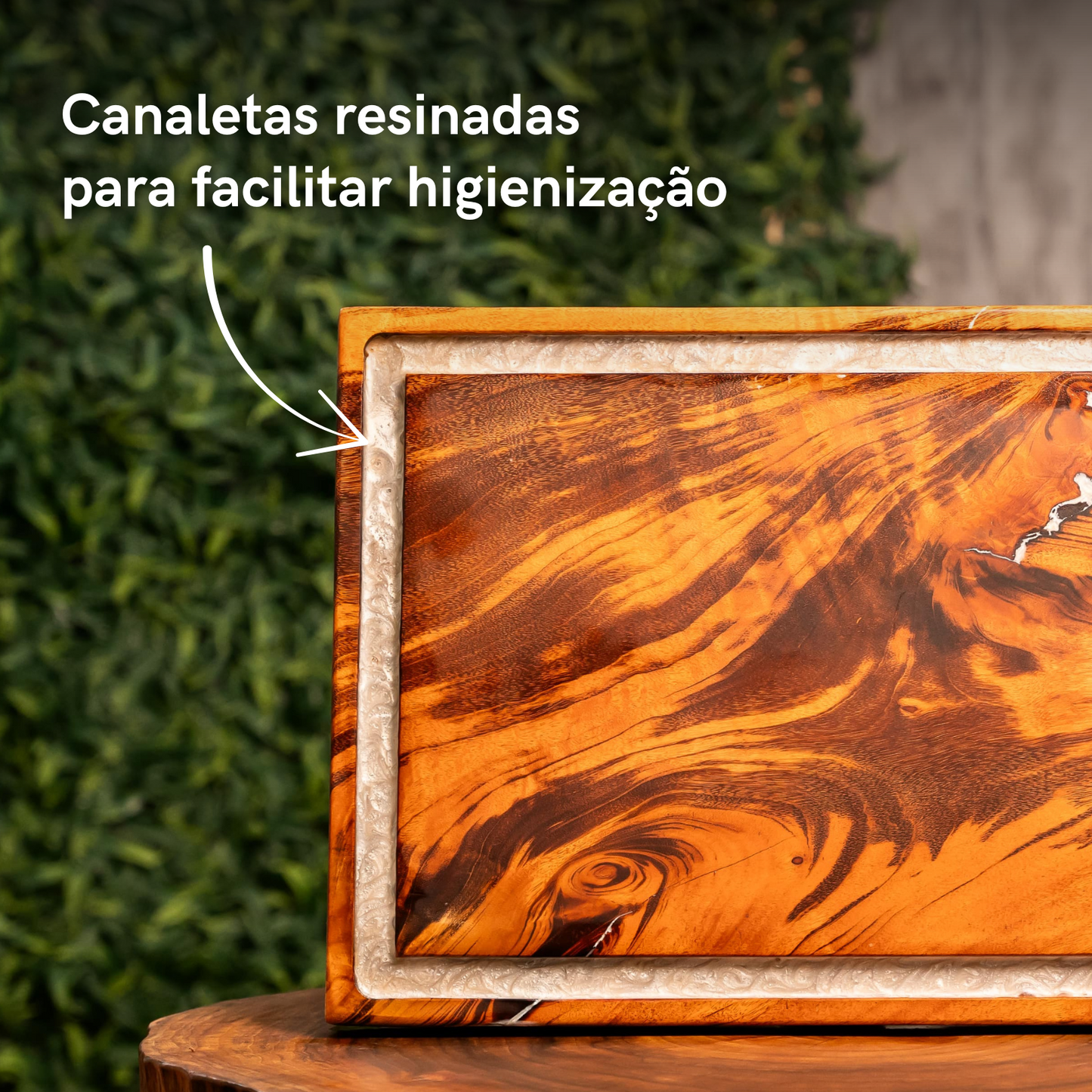 KIT Tábuas - Corte & Servir com molheira - Muiracatiara