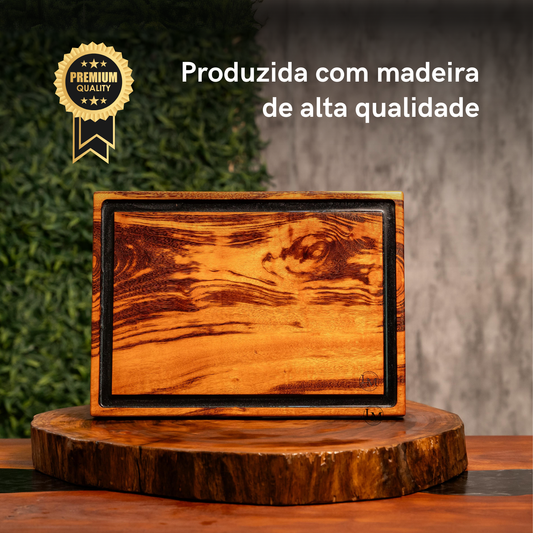 KIT Tábuas - Corte & Servir com molheira - Muiracatiara